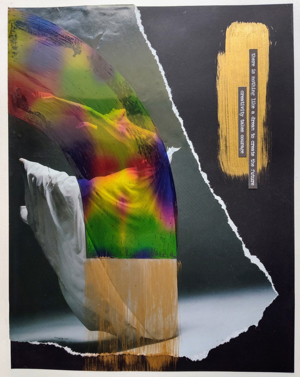 collage of woman dancing